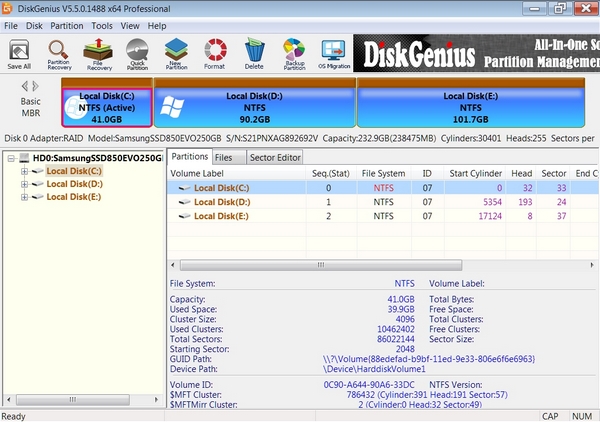 DiskGenius Professional 5.5.0.1488 Win x64 Multi   Crack
